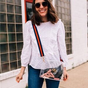 Eliza May Rose Clear Crossbody Bag, Stadium Concert Clear Plastic Purse